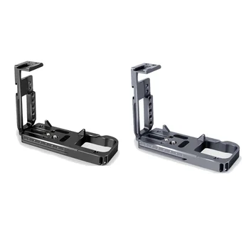 

Quick Release Plate L Type Bracket with Cold Shoe Extension Adjustment for Panasonic Lumix GH5/GH5S Half Cage Vlog Video Rig