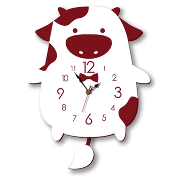 

Cute Cow Wall Clock Children Baby Room Decoration Clock Living Room Bedroom Wall Clock Wall Decoration Modern