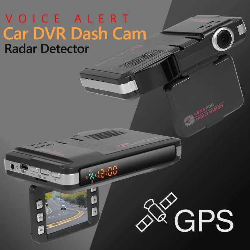  VGR1-S 3 in 1 Radar Detector DVR Camera Anti Car DVR Radar Detector Recorder GPS Video Recorder Rus