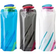 Outdoor Sports Water Bags Camping Hiking Portable Collapsible Folded Drink Water Bag Travel Sports Kettle Cup