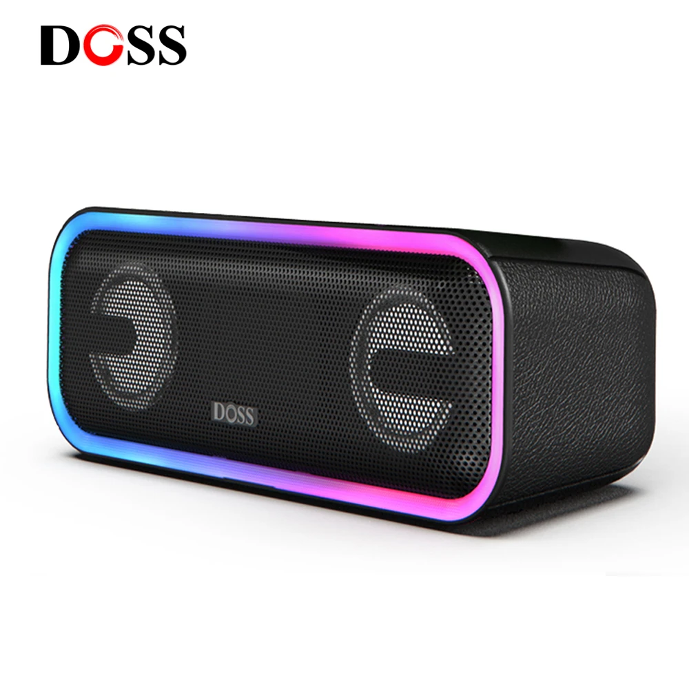 DOSS Portable PartyBox Bluetooth Speakers SoundBox Pro+ Wireless Stereo Sound Box Deep Bass Loud Speaker Music Box for Computer