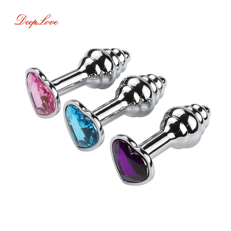 Анальная пробка из нержавеющей стали металлическая в форме сердца | Красота и