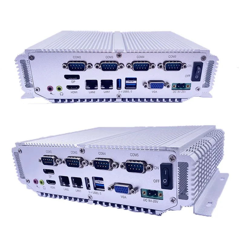 US $437.00 Fanless Mini PC Intel Core I5 I7 Processor Industrial Computer Support XP Win7Win8Win10Linux System