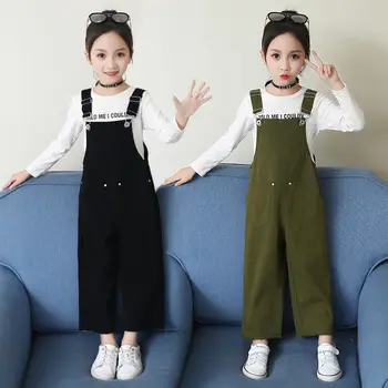 

2020 Girls Casual Cotton Jacket + Sports Loose Jumpsuit Two-piece Set