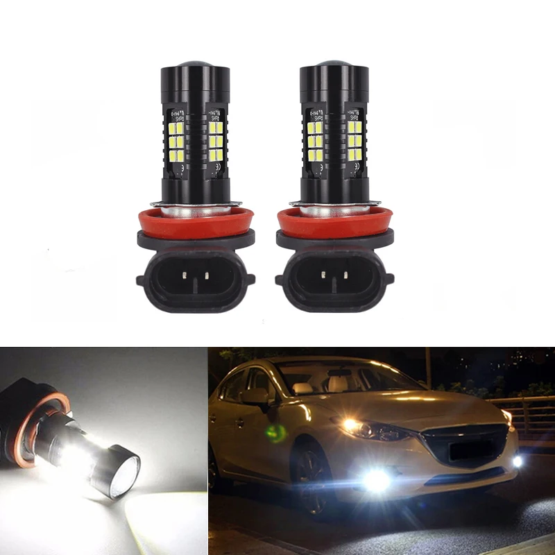 2x Супер Белый H8 H11 CREE чип 3030SMD 44LED Противотуманные фары для mazda 3 5 6 xc-5 cx-7 axela atenza |