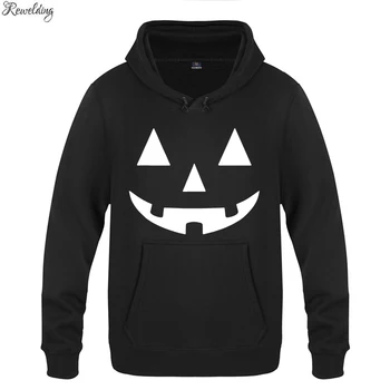 

LANTERN PUMPKIN Halloween Gift Hoodies Men Fashion Men's Long Sleeve Pullover Fleece Hooded Sweatshirts