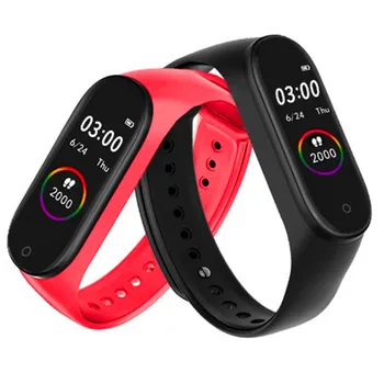 

M4 Smart Bracelet Waterproof Men Sport Watch Band 4 Heart Rate Pedometer Monitor Blood Pressure Smart Wristband For XiaoMi IOS