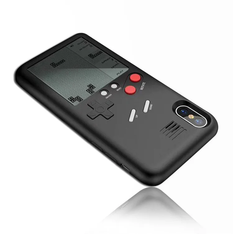 Ретро Gameboy тетрис телефонные чехлы для iPhone XS MAX XR мягкий TPU может играть в игры Чехол для iPhone X 6 6S 7 8 plus чехол coque