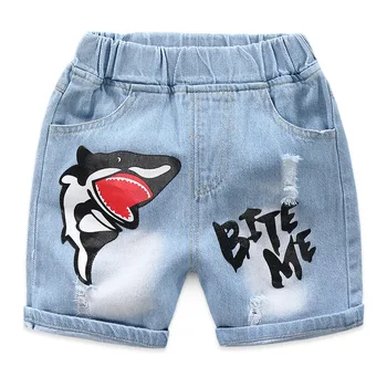 

2020 Baby Boy Shorts Jeans Summer Boys Cartoon Denim Cotton Casual Kids Short Pants For Children Trousers 2-7Years Clothing