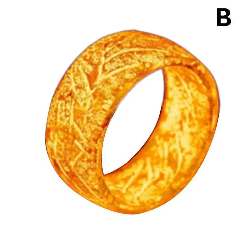 Модное крутое кольцо из смолы в стиле панк, светящееся кольцо с трещинами, светящееся в темноте, вечерние, Обручальные, флуоресцентные кольца, ювелирные изделия унисекс - Цвет основного камня: B