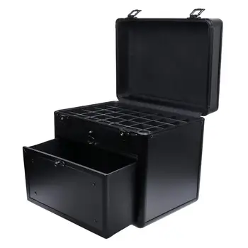 

1Pc Makeup Tool Kits Storage Boxes Nail Beauty Box Cosmetic Storage Case Aluminium Storage Container For Travel Makeup Organizer