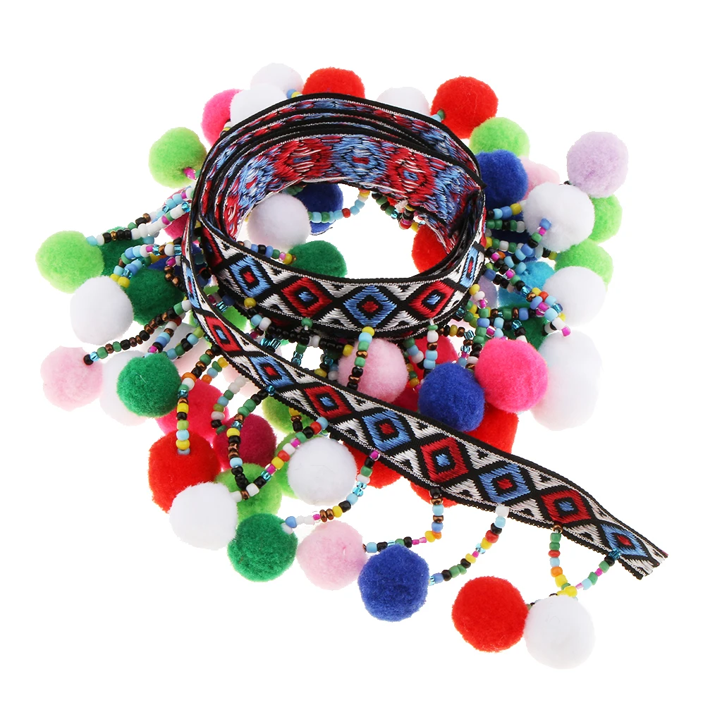 1 Yard Pompom Ball For Necklace Earring Bracelet Scrapbooking Artisan DIY