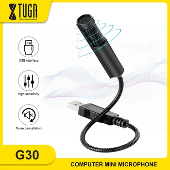 

XTUGA Mini USB Condenser Microphone,Computer Microphone USB Youtube Skype Video Conference Voice Gaming for MAC,PC Computer
