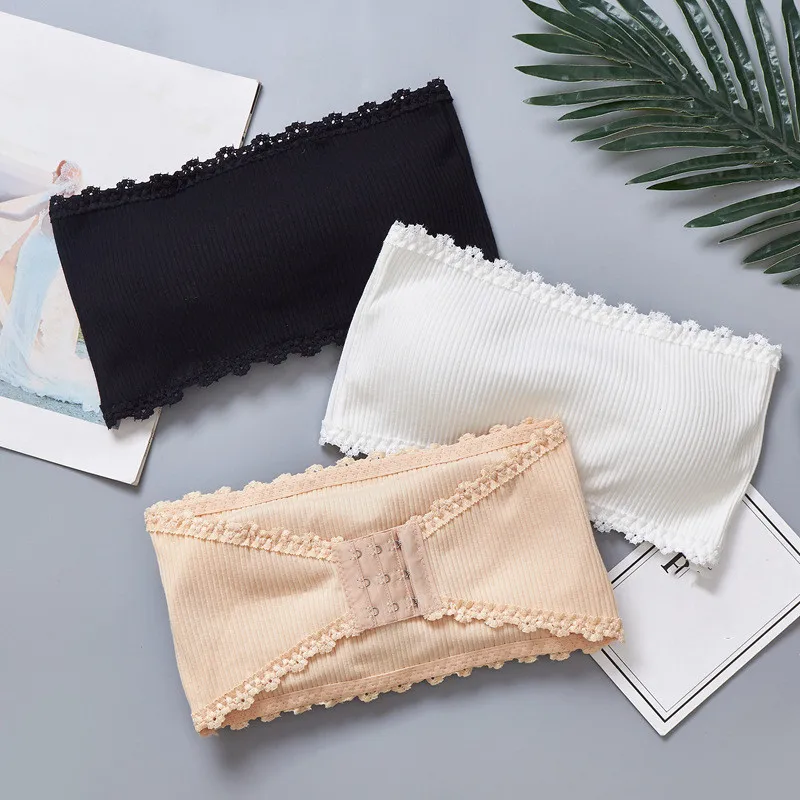 1 шт. женские бесшовные цельные Топы без бретелек бюстгальтер с подкладкой бандо