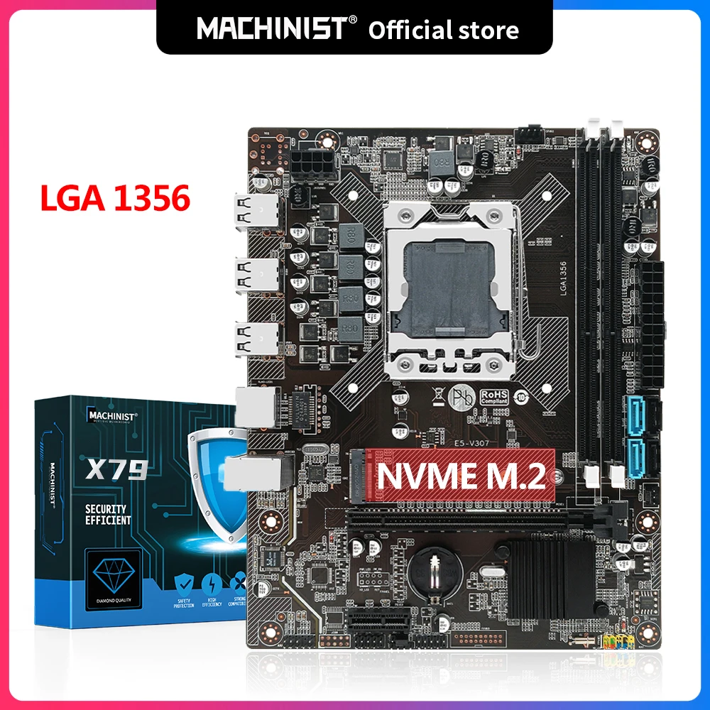 Материнская плата Machinist E5 X79 LGA 1356 процессор Intel Xeon серии DDR3 ОЗУ V304 | Компьютеры и