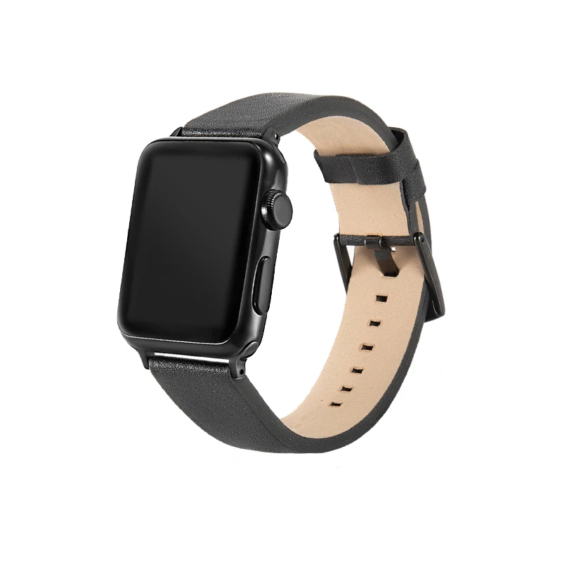 Ремешок для часов Apple Watch Series5 4 3 2 1 ремешок для Apple Watch Band 44 мм браслет умные аксессуары наручные для Iwatch 38 мм 42 мм - Цвет ремешка: Черный