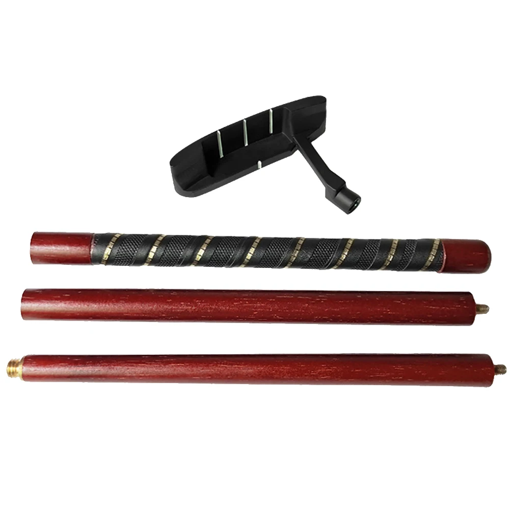 Gift Training Equipment Detachable Indoor Durable Easy Install Lightweight Space Saving Portable Mahogany Golf Putter 3 Sections