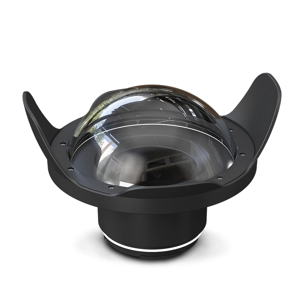 

WA006-C 40M/130FT 8" wide angle dome port for diving camera case（φ 90mm* L 78mm）750D 760D 80D X-T2 X-T3 A7 A7-II Pro A7R III A9