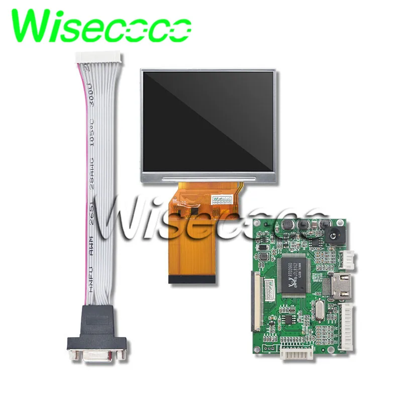 ЖК-экран wisecoco JT035 IPS 02-V0 3 5 дюймов tft ips 640x480 с платой контроллера vga av | Компьютеры и