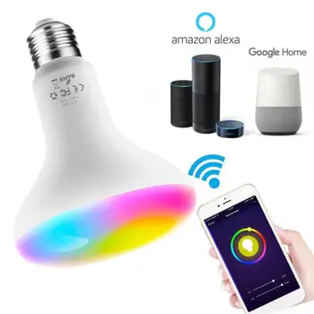 

WiFi Smart Bulb Energy Saving Dimming LED Light Bulb LED RGB Lamp Voice Control Bulb Work With Smart Life For Alexa Google Home