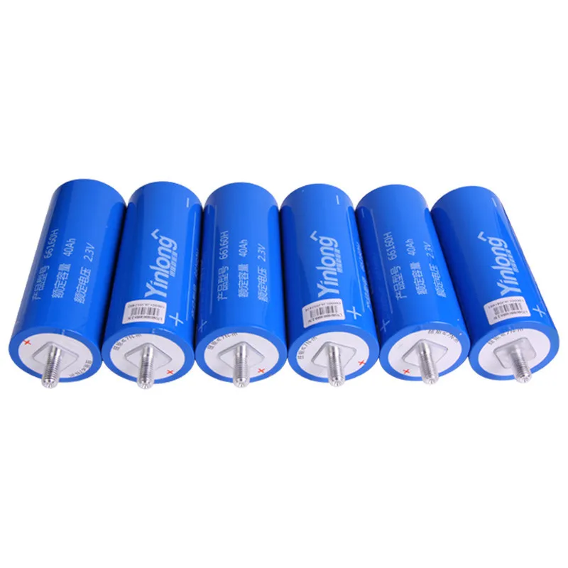 6 шт. Yinlong 2,3 V 40AH LTO литиевый оксид титана LTO66160H батарея цилиндрическая перезаряжаемая батарея 66160 10C