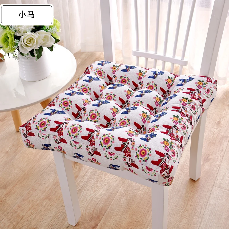 Новая печать Подушка для стула квадратная подушка 38x38/43x43/48x48 см офисная подушка для кресла, дивана квадратная декоративная подушка для стула - Цвет: 18