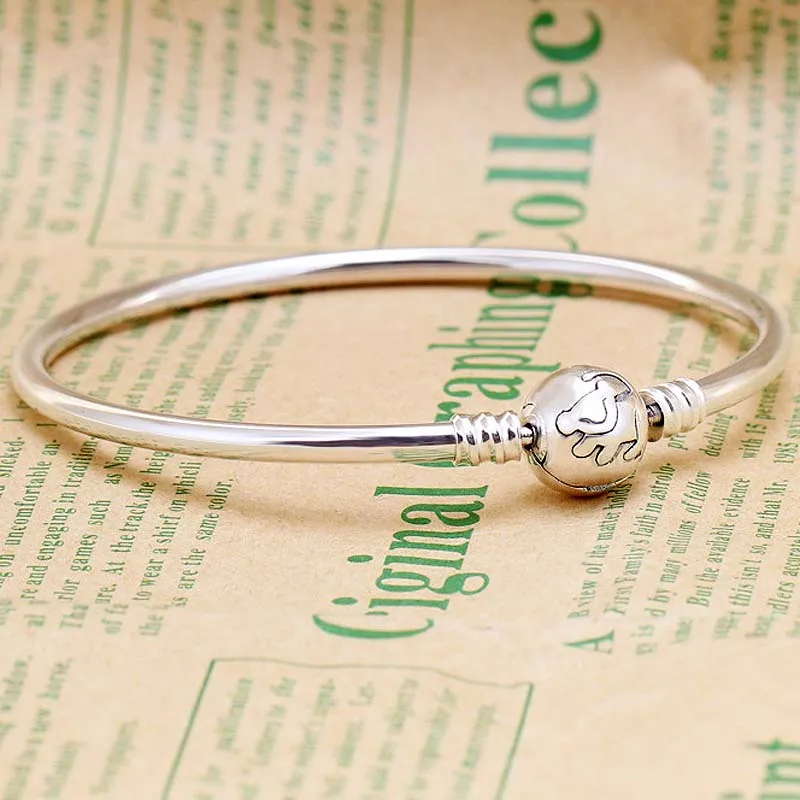 Браслет «Змейка» с подвеской «Молодой детенышь» и камнем, подходит для 925 пробы серебряного браслета с бусинами, очаровательное ювелирное изделие «сделай сам»