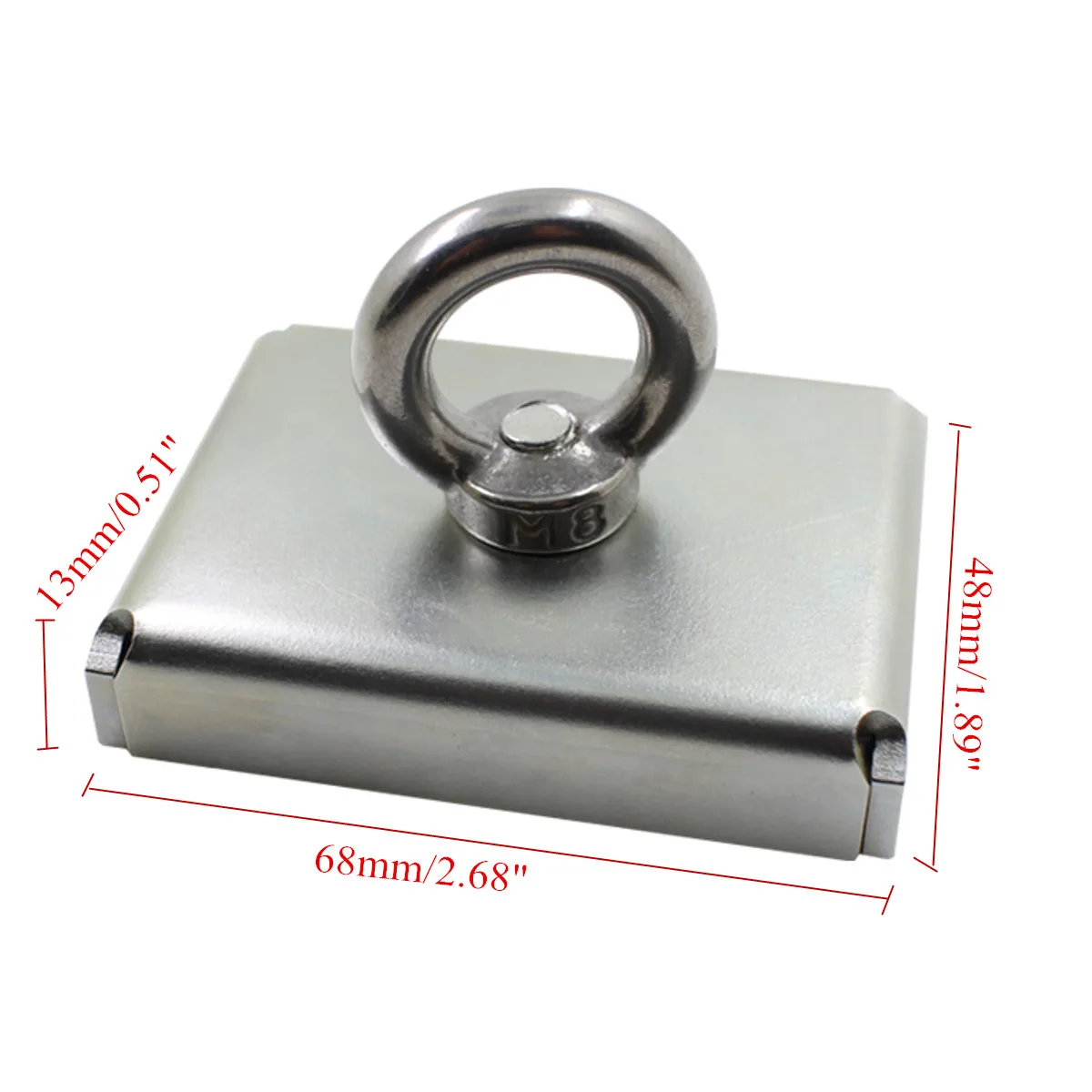

Hot New Strong Salvage Neodymium Iron Boron Magnet Deap Sea Fishing Magnet Recovery Retrieving Treasure Hunting Magnetic Silver