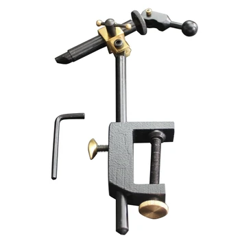 

Rotary Fly Tying Vise C Clamp Steel Hard Jaws 360 Rotating Table Vise of Fly Tying Tools Kit Making Fly Fishing Tools Vice