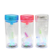 Пластиковый бутылочный кальян, портативный кальян, светодиодный светильник, шланг для кальяна, держатель для угля, мини кальяна, аксессуары для кальяна