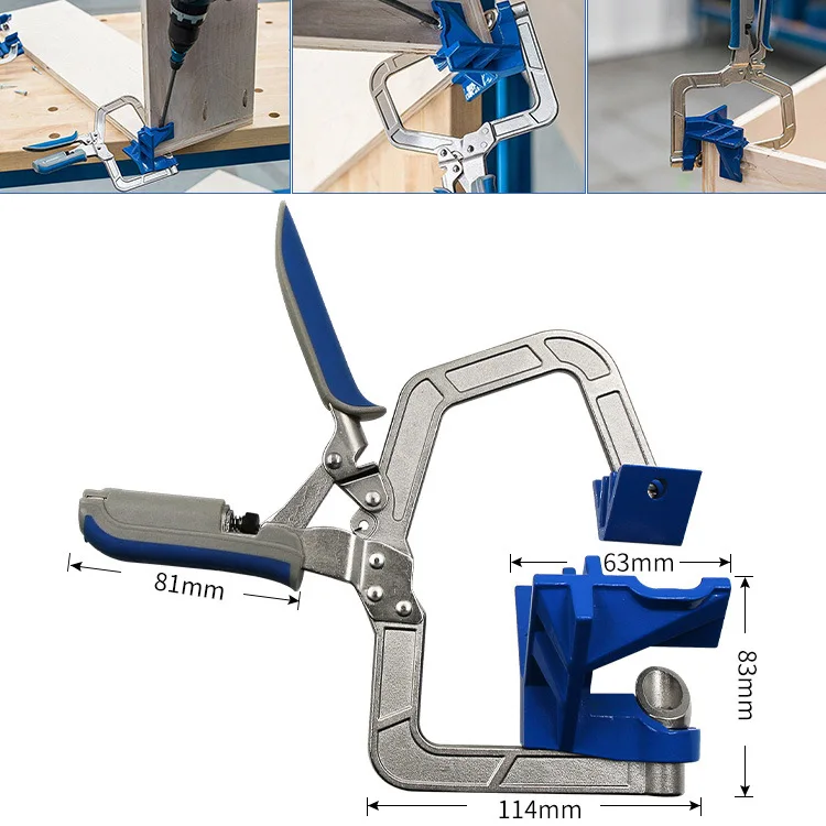 Деревообрабатывающий инструмент для фиксации под прямым углом 90 градусов прямоугольный зажим многофункциональный перфоратор Плотницкие Инструменты Соединительная пластина плоскогубцы