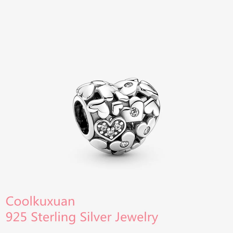 

Мерцающие серебряные бусины, подходят для оригинальных браслетов Pandora, изготовление ювелирных изделий на День святого Валентина 2022