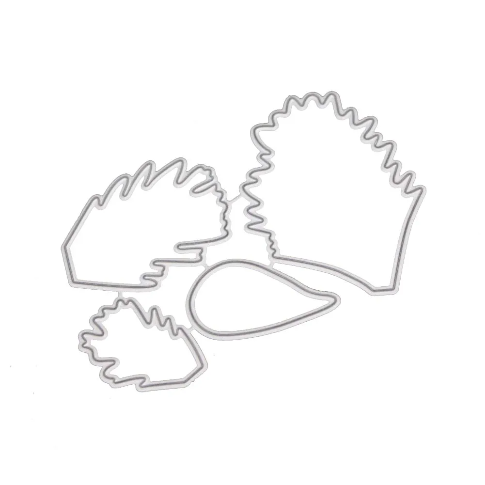 4Pcs Flower Metal Cutting Dies Stencils DIY Scrapbooking Card Making Album Stencil Embossing Paper Cards Craft Die Cuts New