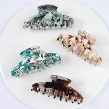 

New Acetate Large Claw Clip Crab Barrette for Women Girls Hair Claws Bath Clip Ponytail Clip Hair Accessories Gift Headwear