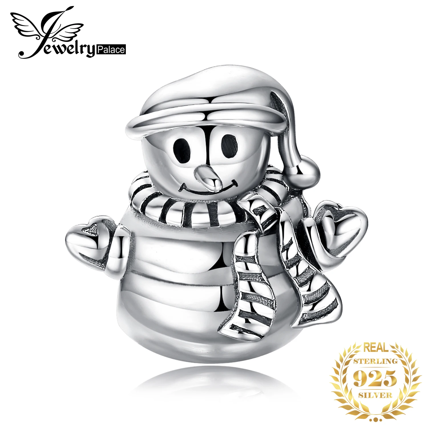 JewelryPalace Снеговик серебряные бусины 925 пробы Подвески Серебро оригинал для
