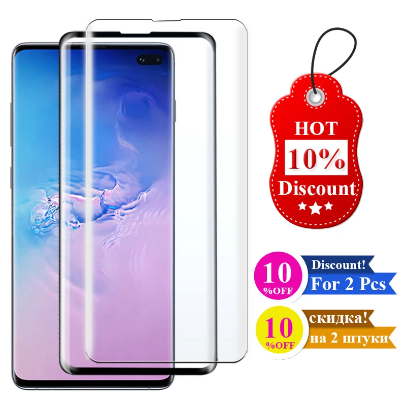 3D стекло для samsung Galaxy S10e s10 plus защитное закаленное стекло Samsun s10plus S 10 lite light 10 plus 10 lite tremp verre