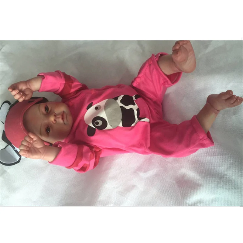 US $139.69 20inch Soft Silicone Inteiro Baby Life Bebe Reborn Menina 50cm Adorable Reborn Toddler Girl Christmas Gifts Bonecas Brinquedos