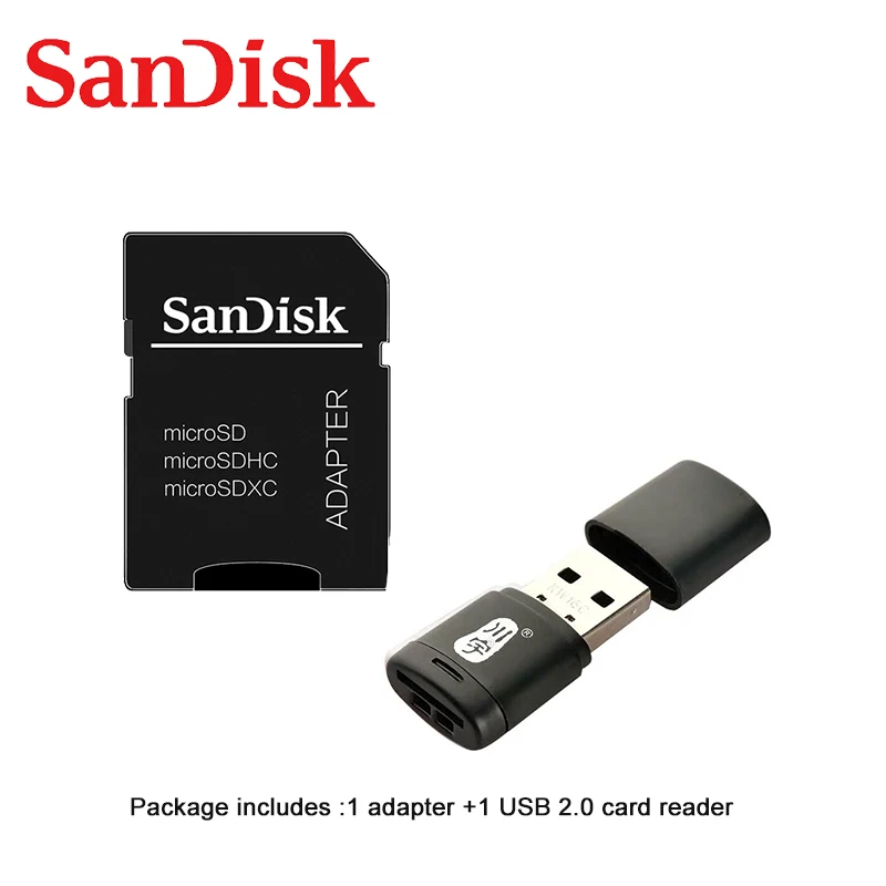SanDisk Micro SD 128 Гб 64 ГБ 32 ГБ карта памяти Extreme Ultra 256 Гб microsd TF карта 100 МБ/с./с класс 10 U1/U3 4K с адаптером для телефона - Емкость: CR-Ada