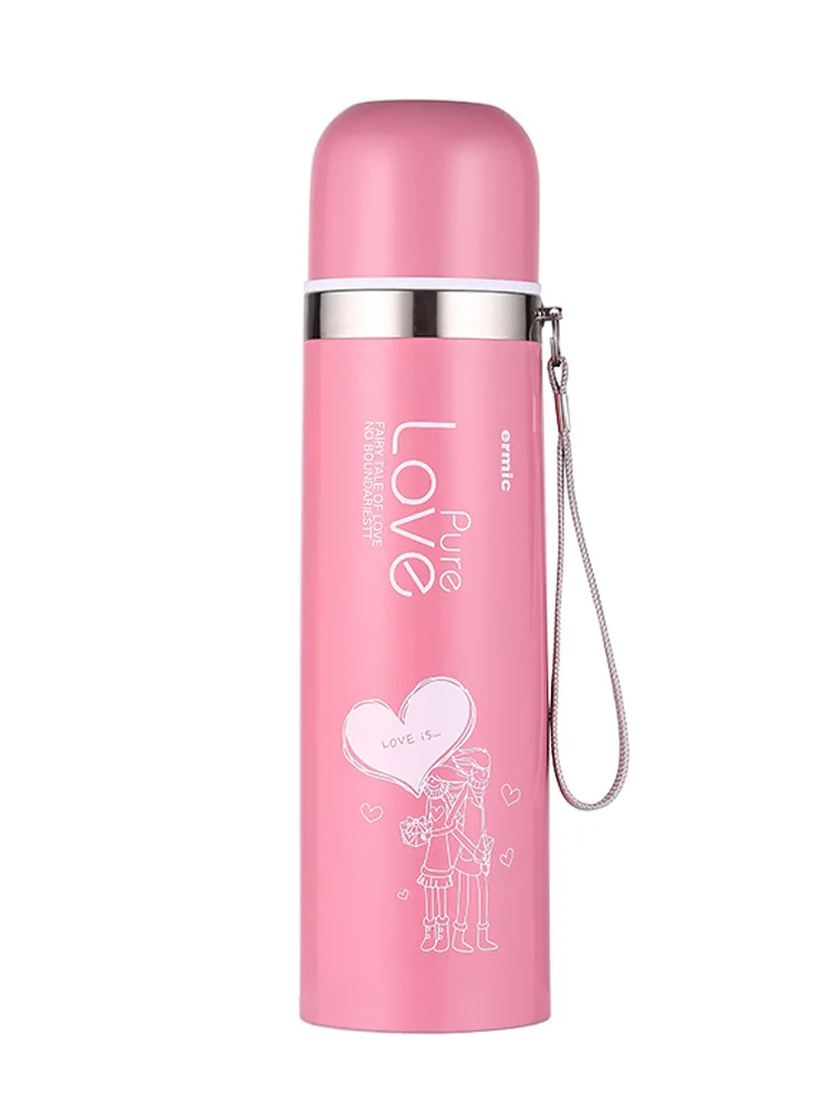 

Stainless Steel Children Students Large-Volume Vacuum Cup/flask Cup Gift Tea Cup Men's Women's Water Printed Words