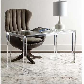 

76cm High Float Desk of Acrylic Transparent Table with Tempered Glass Top