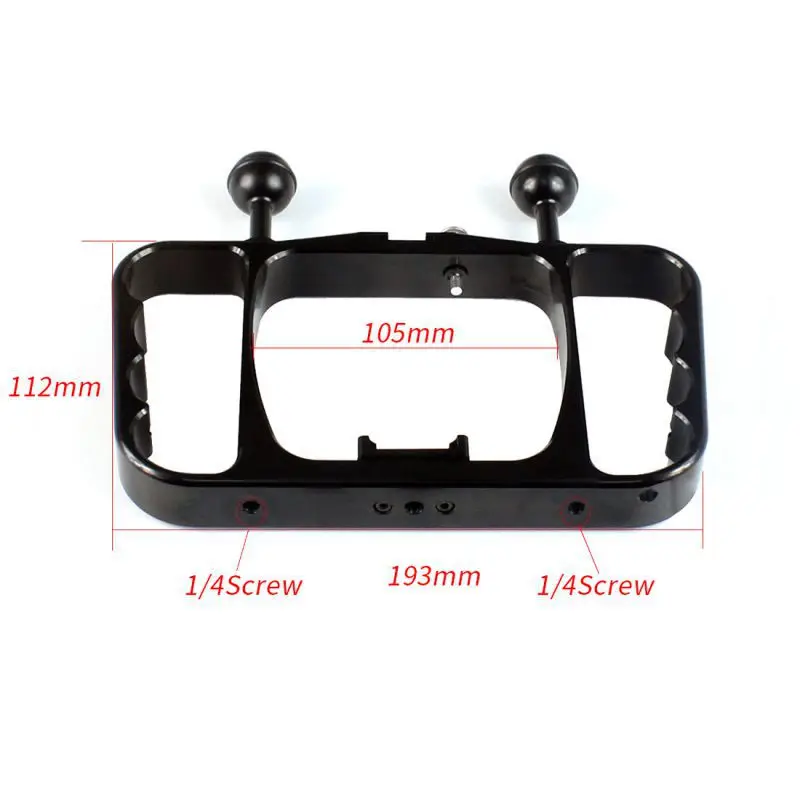 Soporte de Fotografia de buceo de aluminio para GoPro Hero 7 6 5 4/3+/3/2/camara de Acción de buceo accesorios