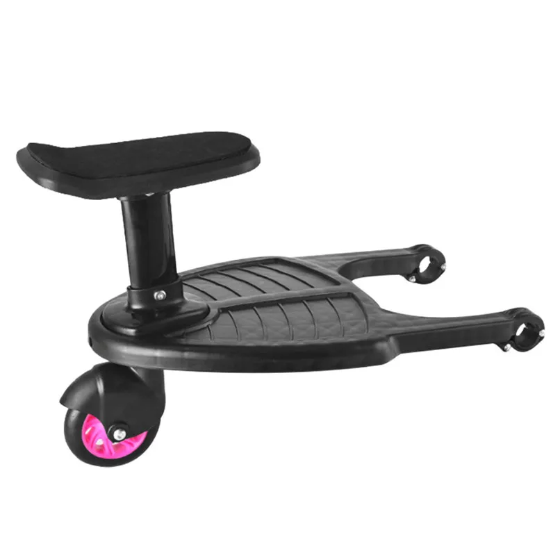 Колесный Багги коляска Детская безопасность комфорт подножка до 25 кг#4l31 - Цвет: Розовый