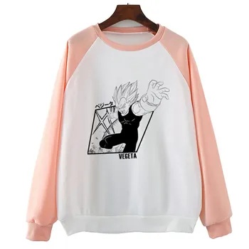 

Vegeta Manga Dragon Ball Hooded Women Hip Hop Hoodie Fashion Sweatshirts Fashion Korean Style Top Pullovers
