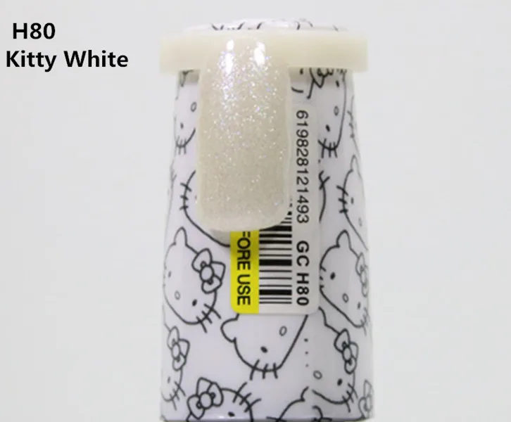 H80 GelColor 15 мл Hello kits UV opies гель голографический лак с блестками Полупостоянный Гибридный Гель-лак Verni Базовое покрытие верхнее покрытие не протирать матовый - Цвет: H80 GelColor