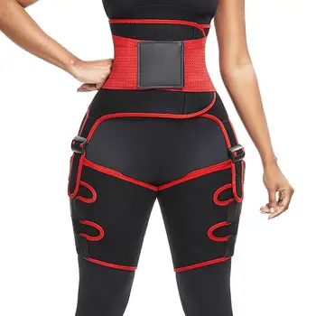 

Neoprene Sweaty Thigh Trimmer Women Shapewear High Waist Adjustable for sport loss weight Plus size Body suit