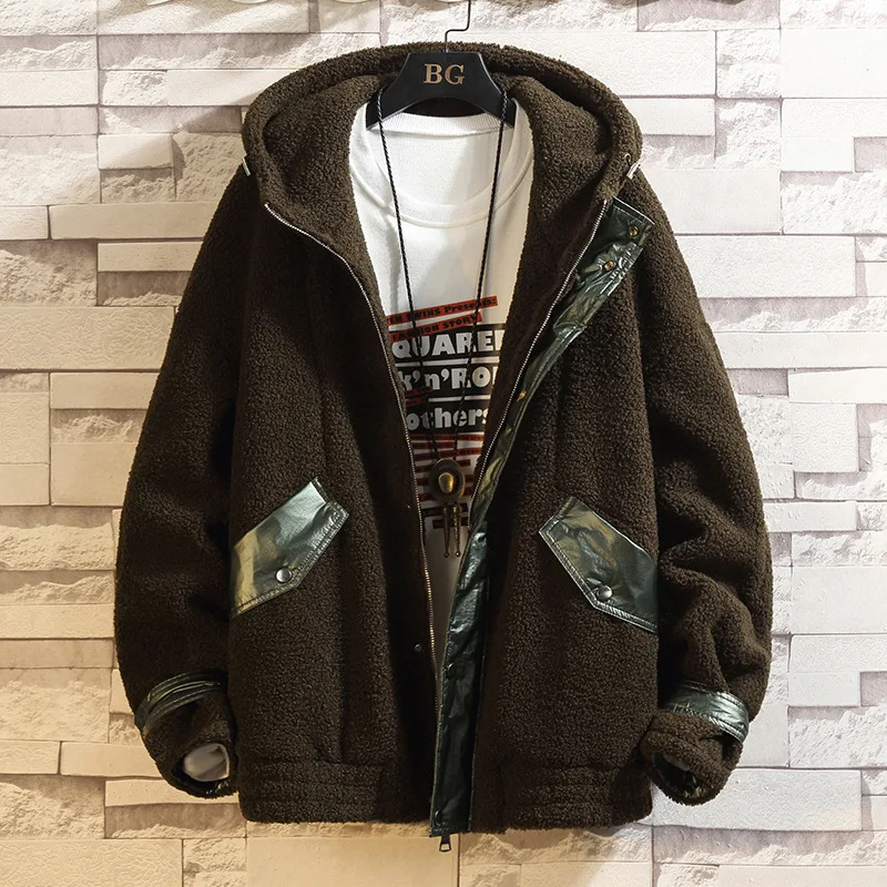 

2019 Autumn Will Code Increase Fertilizer Leisure Time Grain Down Long Sleeve Loose Even Hat Trend Thickening Jacket Loose Coat