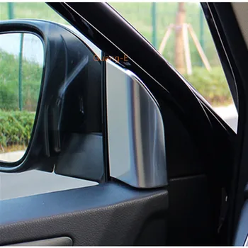 

For Toyota Highlander 2015 2016 2017 Car Sticker Cover ABS Chrome Inner Front Head A Column Lamp Frame Triangle Moulding Trim