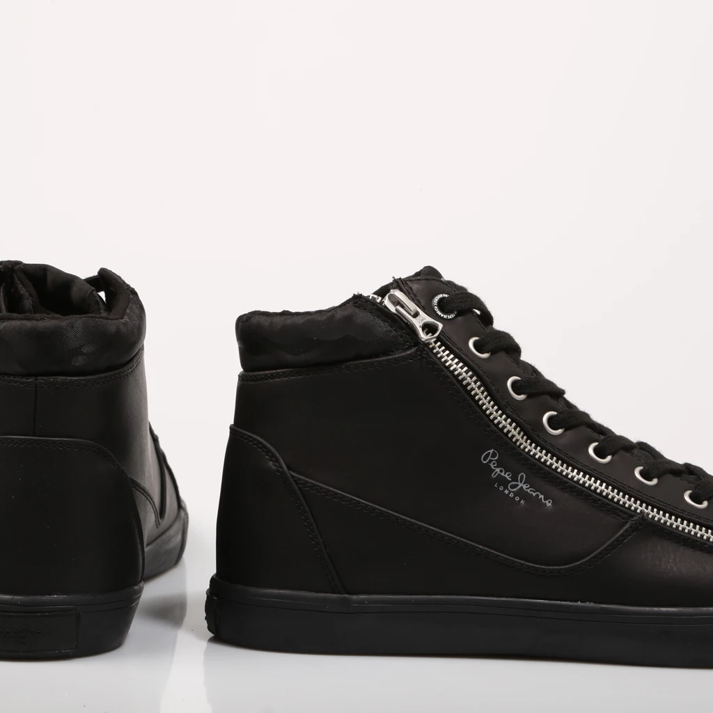 Pepe Jeans Marton Zipper Black Pms30589 Black Leather Ankle Boots Men-black  Ankle Boots Man 71451 - Men's Boots - AliExpress
