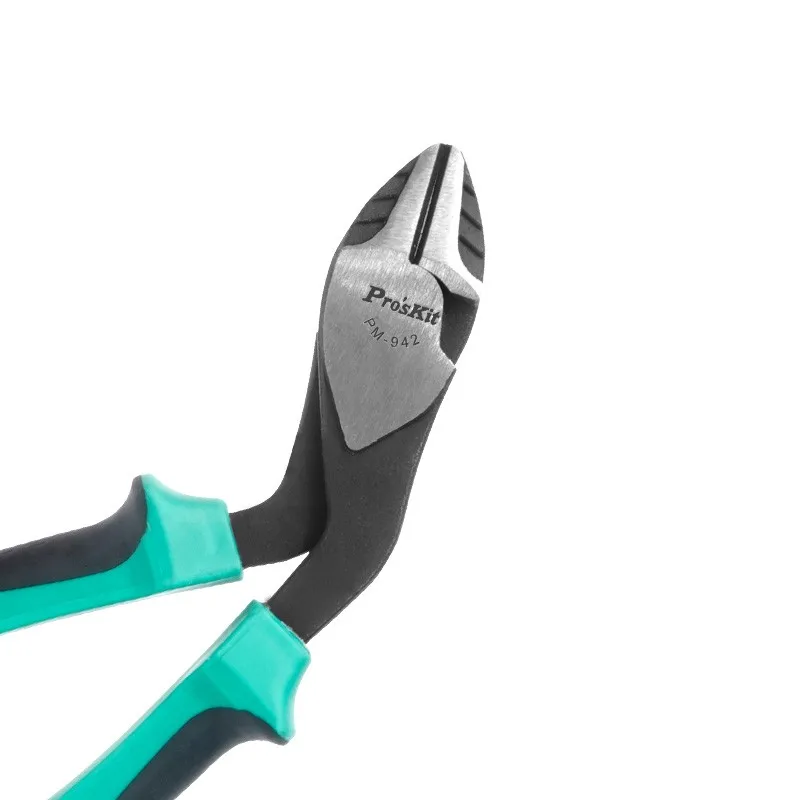 PM-942 Pro'sKit Electrical Wire Cable Cutters 45 Degrees Bending Head Steel  Province Force Cable Stripper Plier