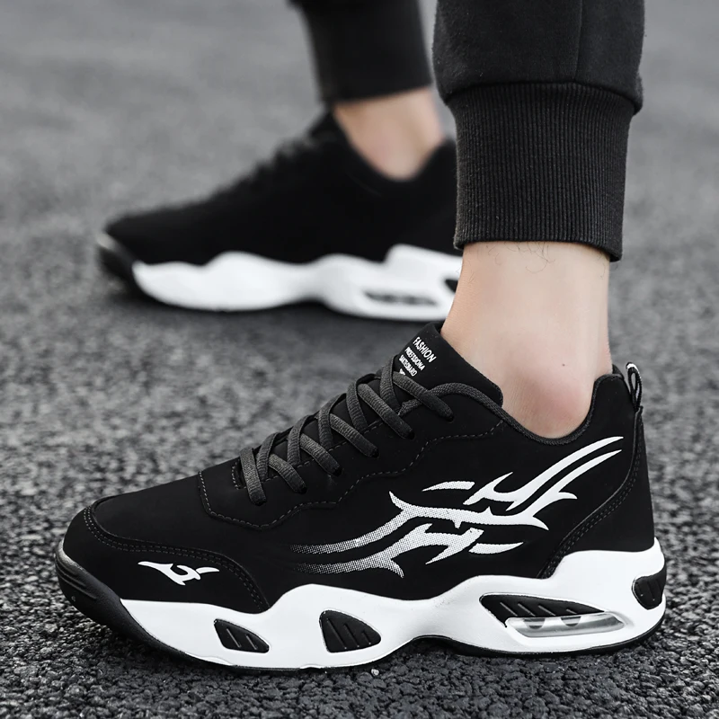 Мужская спортивная обувь для бега на толстой подошве дышащая модная